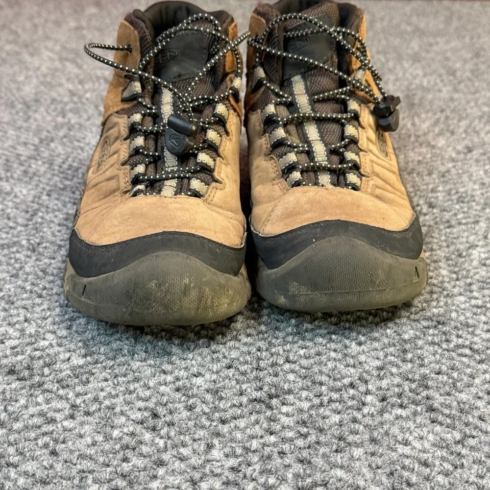 Keen Targhee IV Waterproof Hiking Boots Kids Sz 2Y Brown Black Outdoors Durable